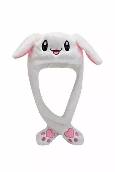 Favoriconcept - White Rabbit Hat with Moving Ears