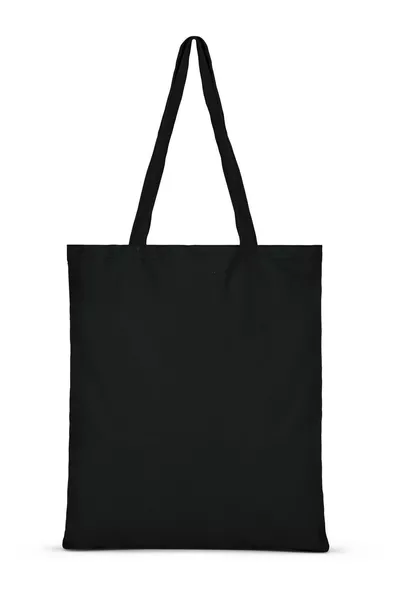 حقيبة من القماش الخام الأسود