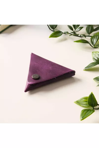 Bamby - Многоцелеви портмонета и чантички за бижута от истинска кожа в лилаво