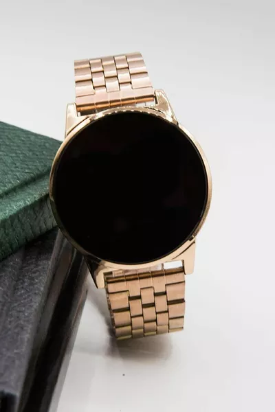 Çift Saat Sevgili Saatleri Metal Kordon Dokunmatik Led Kol Saatleri