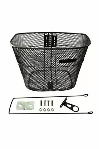 Bicycle Thick Wire Front Basket   Inch Wheel Reinforced Supported 