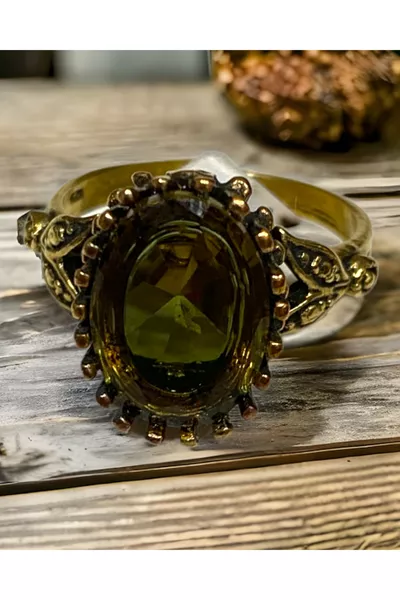 Women's Original Copper Zultanite Oval Stone Handmade Ring