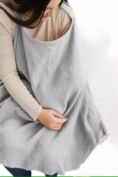 % organic cotton muslin double-layer muslin nursing bib * cm
