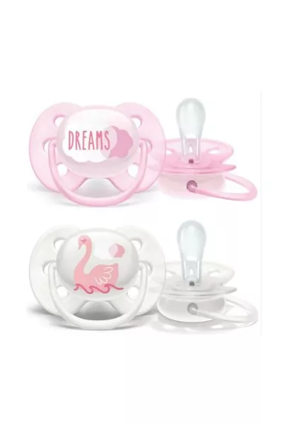 / مصاصة فائقة النعومة 2 قطعة 0-6 أشهر - للبنات