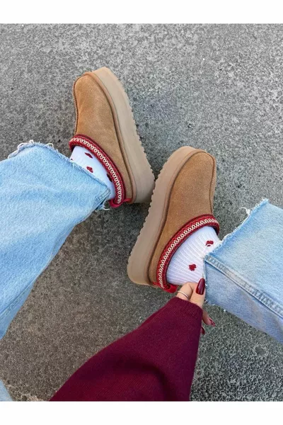 Bibury Sabot en Fourrure pour Femme - Marron clair