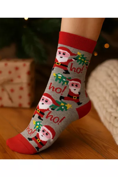 حزمة رباعية جوارب كاحل غير محددة الجنس لرأس السنة