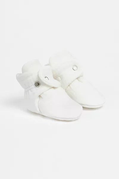 Organic Cotton Muslin Baby Booties, Summer Slippers for Newborns