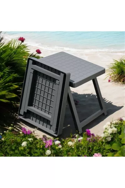 Portable Plastic Folding Table Camp Picnic Table Kontef