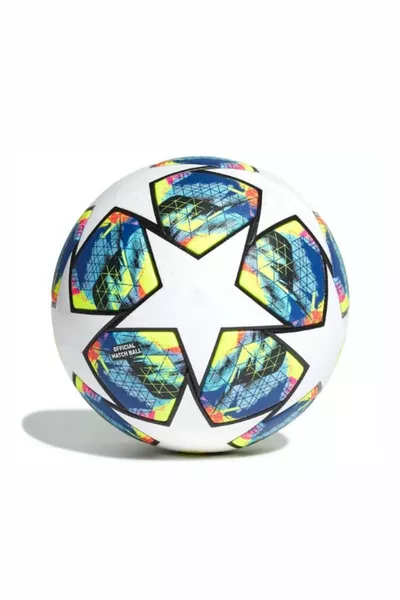 كرة قدم مخيطة بتصميم دوري الأبطال، المقاس 5 + مضخة