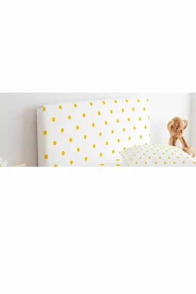 Baza Başlık Kılıfı Sarı Puantiyeler