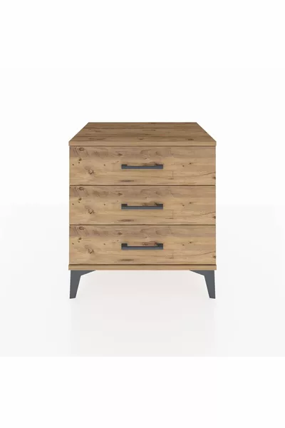 Hyperion Nachtschrank 3 Schubladen Kiefer-Kiefer