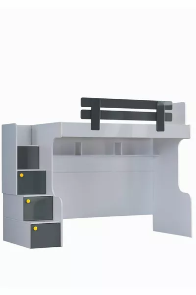 سرير طابقين، سرير طابقين متريس مع خزانة بثلاث أبواب