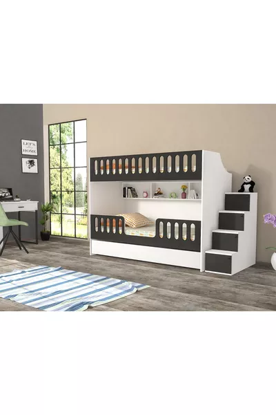 lit superposé MDF anthracite