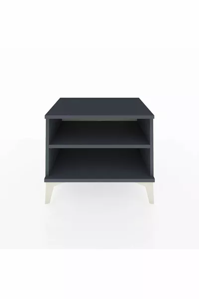 Хиперион Нощно шкафче с единична полица Антрацит-Антрацит