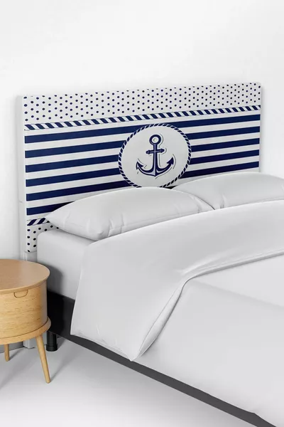 غطاء رأس سرير أطفال بنمط بحار