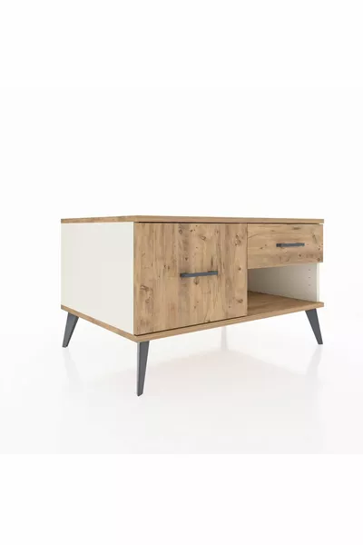 Cassettiera Kronos 2 Cassetti Pietra di Luna-Pino