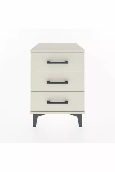 خزانة جانبية هايبريون بثلاثة أدراج حجر القمر