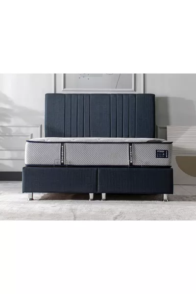 Tête de lit simple Biella bleu marine cm