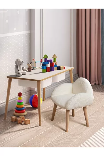 Activity Table Wooden Kids Table and Armchair Set