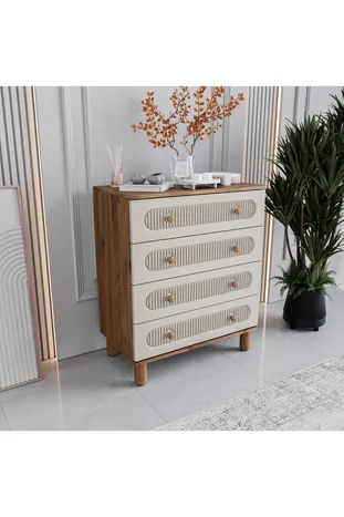 Commode Milen à 4 tiroirs % MDF