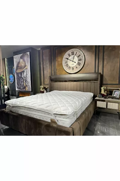 Materassino in Lana di Agnello Merino, Protettore per Materasso, Materasso (% LANA DI AGNELLO MERINO)