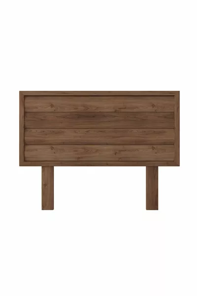 Hüma Model Walnootkleurig Houten Enkel Hoofdbord (YTY)