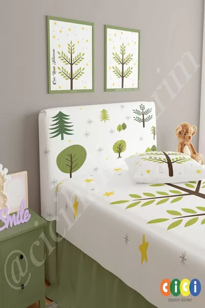 Basis Hoofdkussenhoes Natuur Sterren Bomen