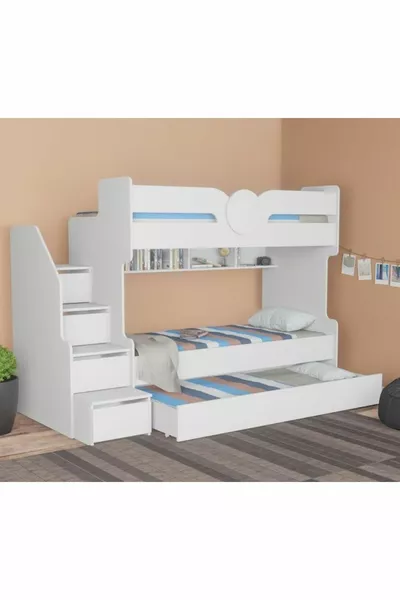 سرير بحجم ثلاث أشخاص من MDF