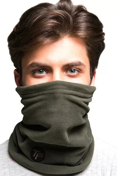 وشاح بحركة حرارية قطبي بلون الزيتون