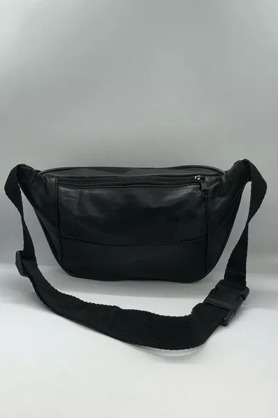 Unisex Echtes Leder Bauchtasche mit Bauch