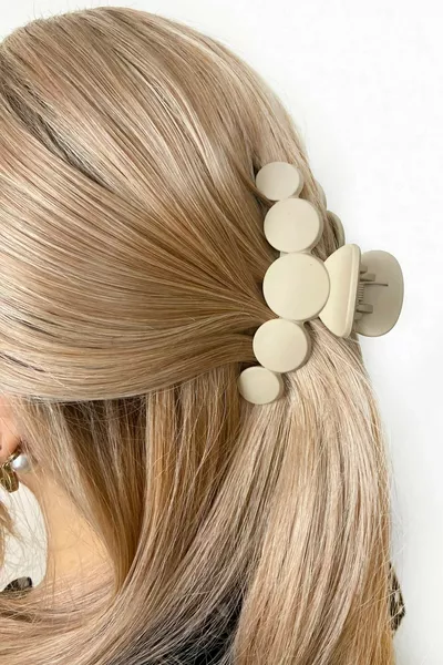 Damen 6-teiliges buntes Bubble XL-Haarspangen-Set