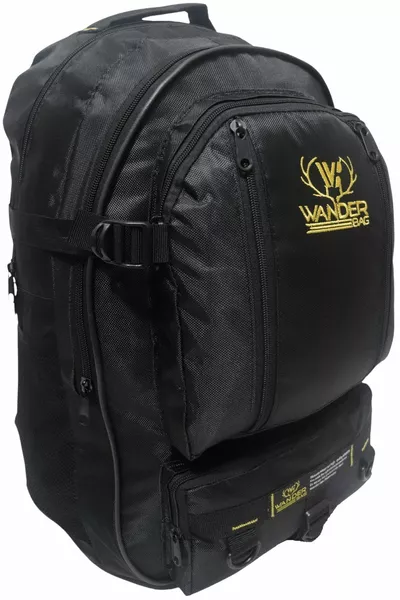 حقيبة ظهر وندر بسعة  لتر سوداء متعددة الجيوب للمشي والسفر والمدرسة وتسلق الجبال والتخييم