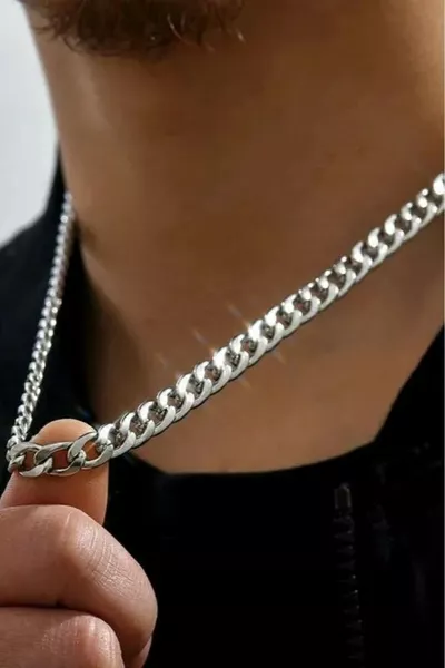 Collana Uomo Gourmet in Acciaio Inox Catena Spessa 8mm k