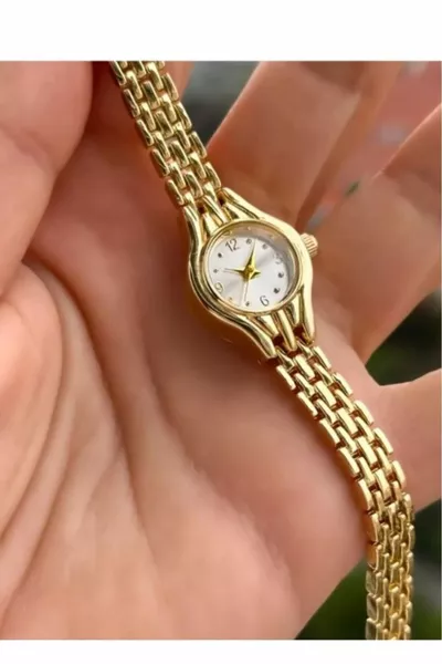 Spectrum Mini Minimal Gehäuse Rundes Zifferblatt Metallarmband Damenuhr