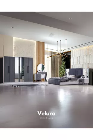 Ensemble de chambre à coucher Stil (Anthracite) (Armoire + Commode + Table de chevet + Lit)