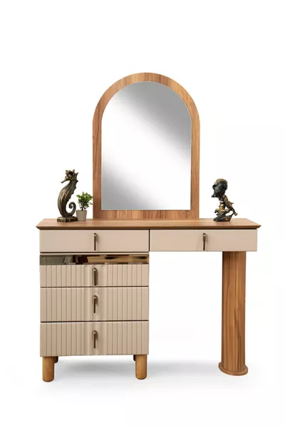 طقم غرفة نوم مع لوحة رأس بنسبة ٪ MDF