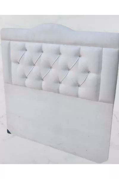 Titel DK Eenpersoons 'lijk Model Veulenhaar Wit Stof Handgemaakt