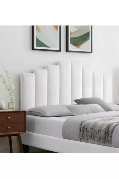 رأس سرير مزدوج مع قاعدة وسرير