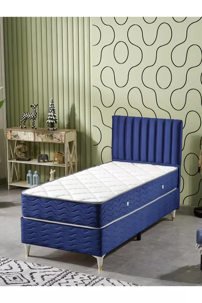 Ezgi Tek Kişilik 3Lü Set Yatak+Baza+Başlık