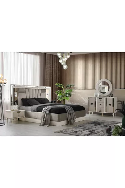 Bahar MDF Slaapkamer Set met Bedlade