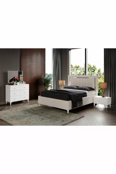 Adra White Bedroom Set