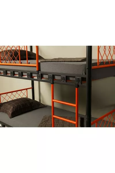 سرير بطابقين معدني لغرفة الأطفال