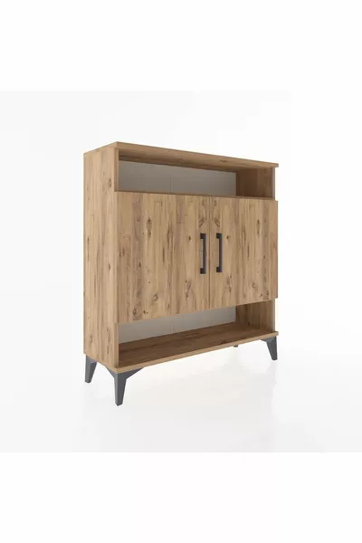 أرجس خزانة ٣ رفوف ٢ أبواب صنوبر-صنوبر