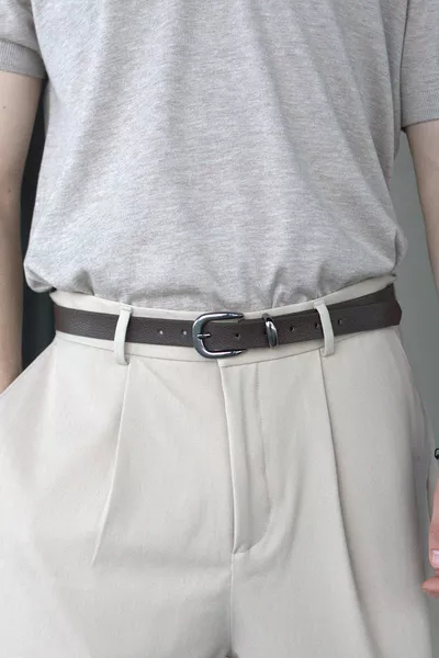 حزام رجالي بمشبك