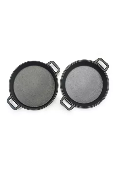 Чугунен тиган без покритие / Диаметър  см, дълбок тиган, % местно производство