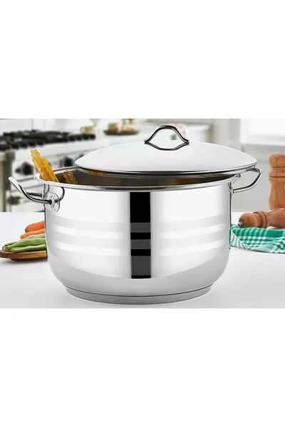 Mega Çelik Tiefer Aschure-Topf  cm