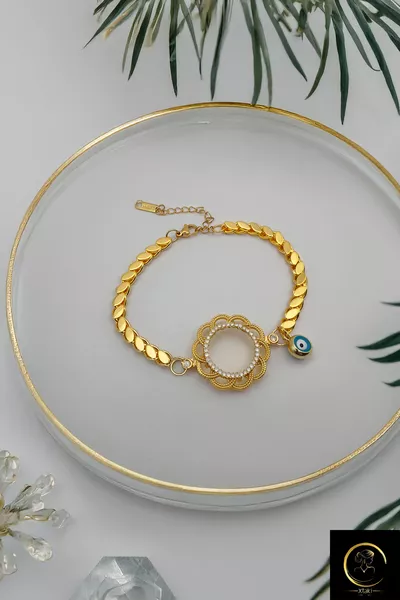 браслет с четвертной монетой, браслет с четвертной золотой монетой, стальной браслет с четвертной монетой, браслет с цепочкой «арпа»