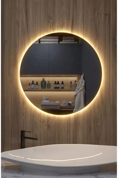 ///// см LED огледало за баня/грим огледало/кръгло огледало с дневна светлина