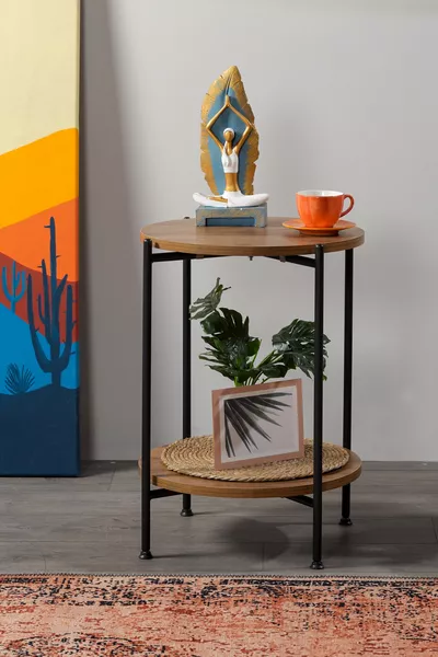 Двухъярусный круглый столик