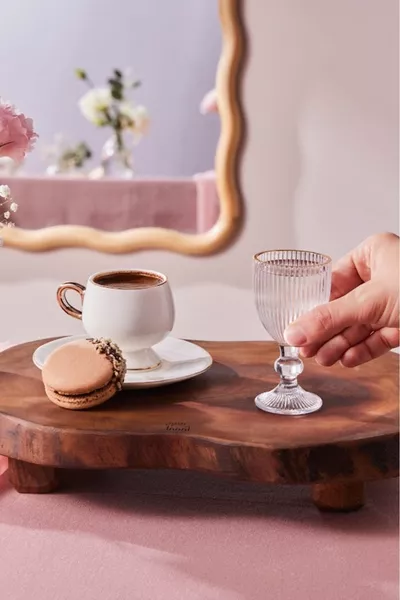 Rocco 6-delige Goudkleurige Koffiekopjes  ml